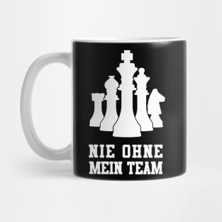 Nie ohne mein Team Chess Tshirt & Gift Mug